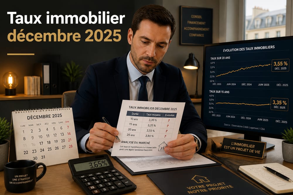 taux immobilier décembre 2025